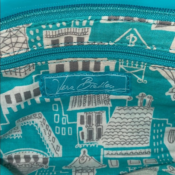 Vera Bradley Quilted Teal Clutch - Picture 3 of 9